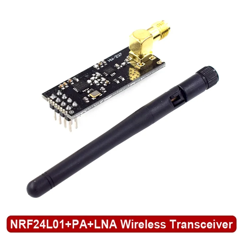NRF24L01+PA+LNA Wireless Transceiver RF Transceiver Modul 2,4G 1100m mit Antenne und NRF24L01+ Breakout