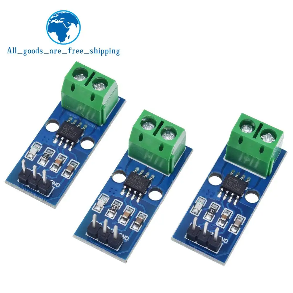 TZT 1/3PCS ACS712 5A 20A 30A Range Hall Strom Sensor Modul ACS712 – Bild 2