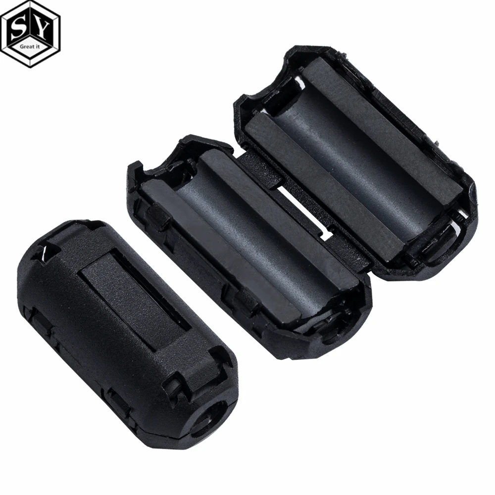 5mm Clip-Auf Ferrit Ring Core Noise Suppressor Für EMI RFI Clip Kabel Aktive Komponenten Filter