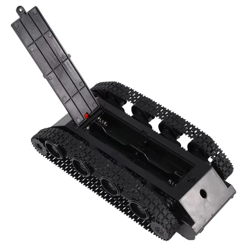 Praktische Rc Tank Smart Roboter Tank Auto Chassis Kit Gummi Track Crawler Für Arduino 130 Motor Diy Roboter