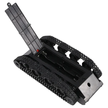 Praktische Rc Tank Smart Roboter Tank Auto Chassis Kit Gummi Track Crawler Für Arduino 130 Motor Diy Roboter