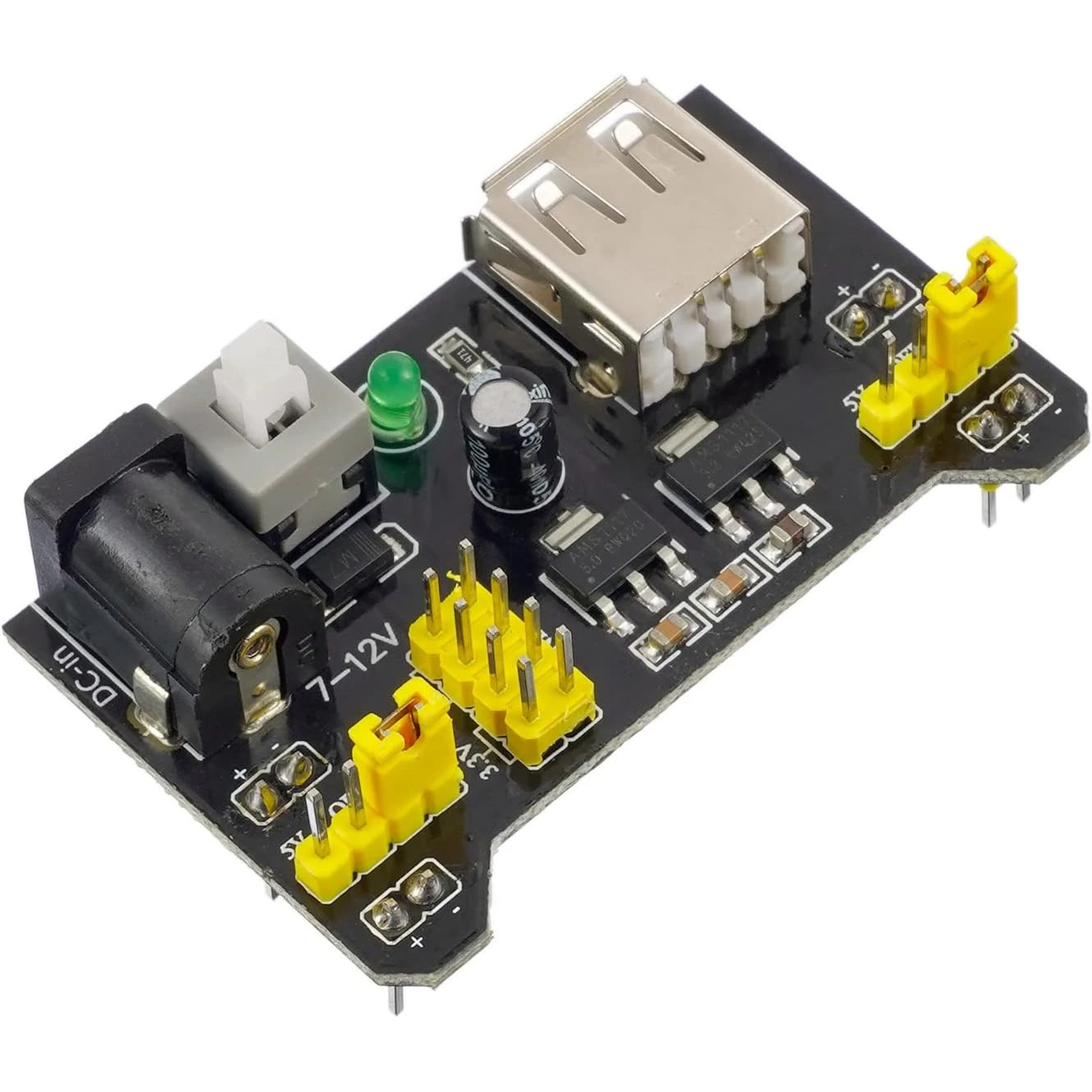 Breadboard-Kit mit Netzteilmodul, Überbrückungskabel, Batterie-Clip – Bild 4