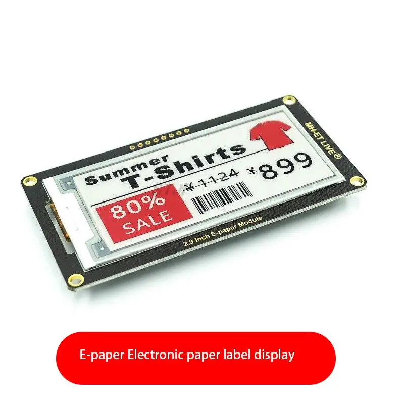 2,9" 2,9 Zoll Epaper Modul E-Paper E-Ink EInk Display Bildschirm SPI Unterstützung für Arduino UNO STM32