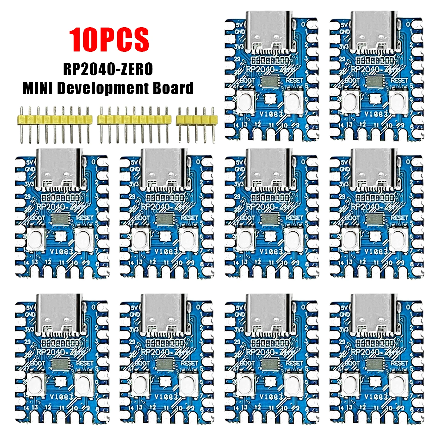 RP2040-Zero RP2040 für Raspberry Pi Mikrocontroller PICO Entwicklungsboard Dual-Core Cortex M0+ Prozessor 2MB