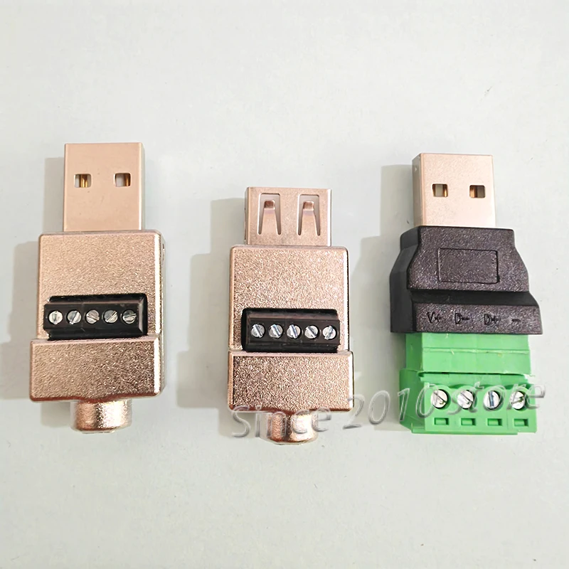 USB 2.0 lötfreier Adapter A-Typ Stecker/Buchse (3 Stück) – Bild 2
