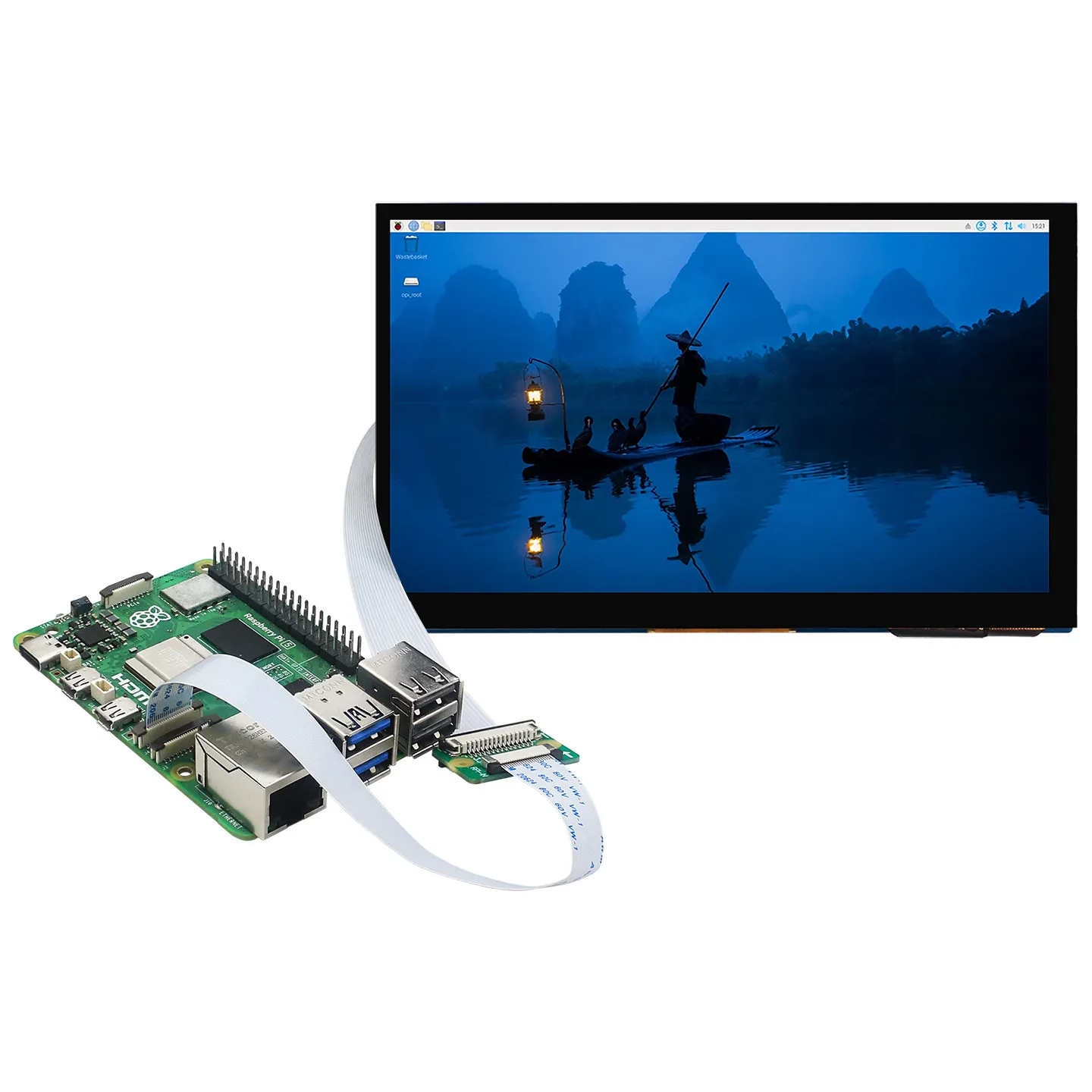Raspberry Pi 5 22-Pin auf 15-Pin Adapterkabel - DSI-Display – Bild 4