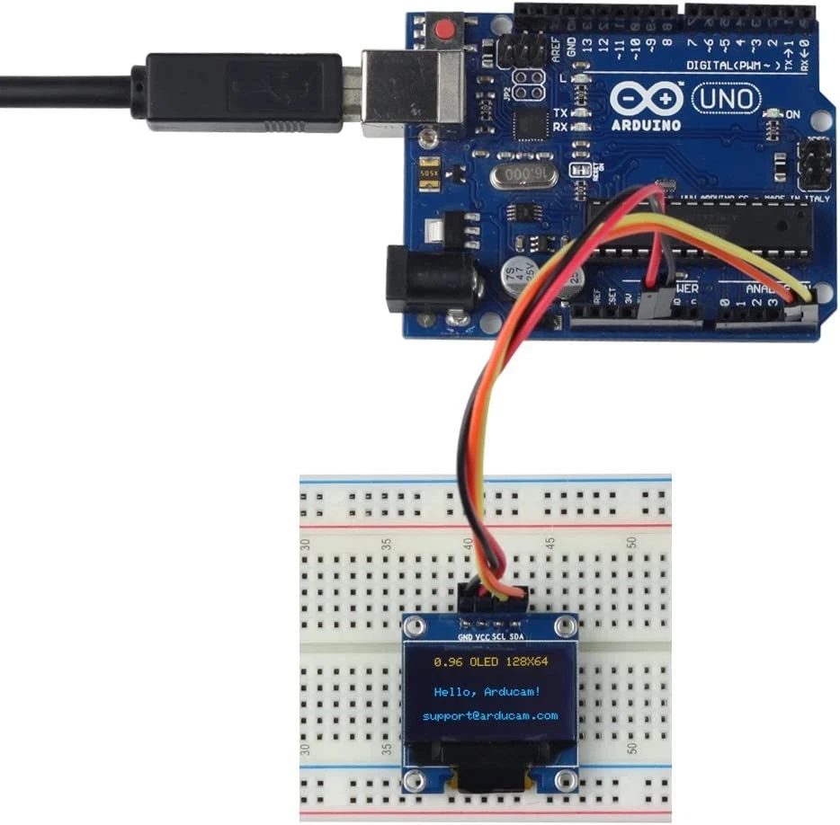 0,96 Zoll I2C OLED-Displaymodul 128x64 Pixel SSD1306 – Bild 4