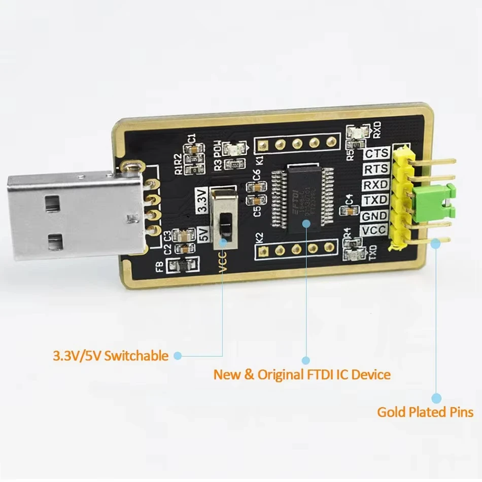 FT232RL FTDI USB to TTL Adapter USB to Serial Converter – Bild 5