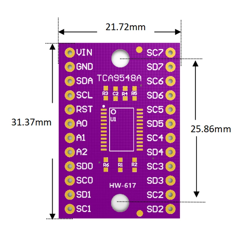 TCA9548 TCA9548A 1 bis 8 I2C 8-Kanal IIC – Bild 5