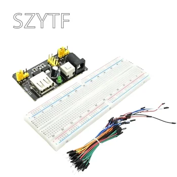 3,3 V5V MB102 Breadboard power modul + MB-102 830 punkte Solderless Prototyp Brot board kit + 65 Flexible