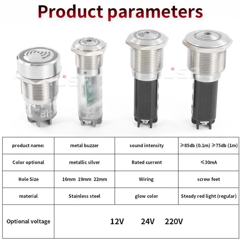 Metall-Summer AD16-22 12V/24V/220V 16mm/19mm/22mm – Bild 2
