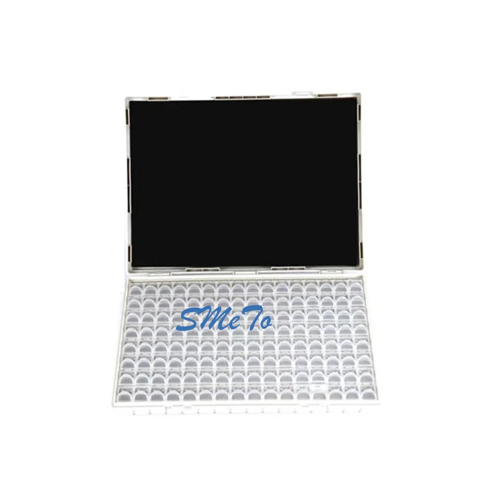 128-Grid SMT SMD Komponenten Aufbewahrungsbox Kunststoffteile Organizer Fall für elektronische Komponenten