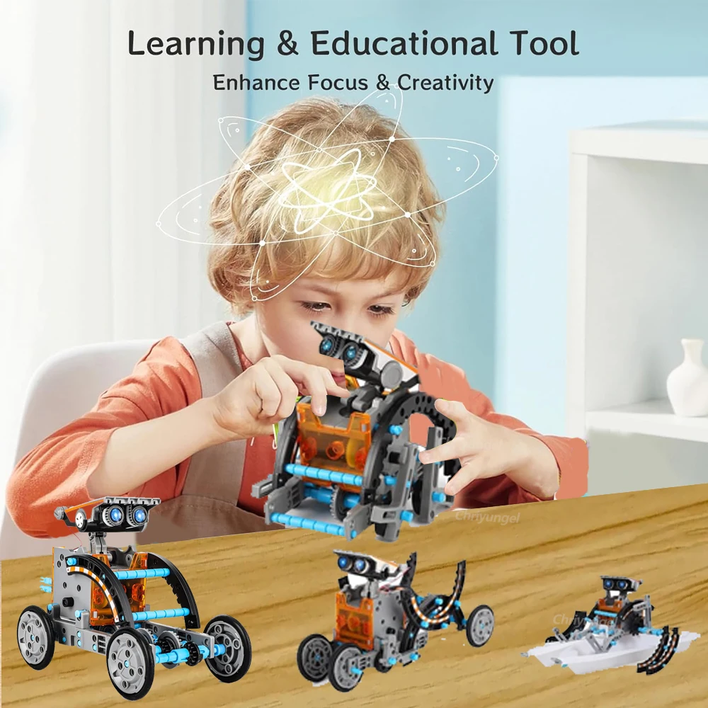 13-in-1-Solarroboter-Kits, DIY-Montage, wissenschaftliche – Bild 3
