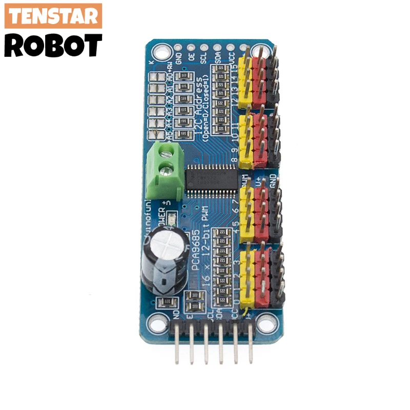 PCA9685PW 16 Kanal 12-Bit PWM Servo Shield Treiber I2C Schnittstelle – Bild 5