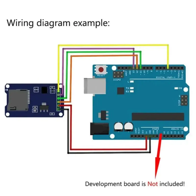 Micro-SD-Kartenmodul mit 40P Dupont-Kabeln für Arduino ESP32 Raspberry – Bild 3