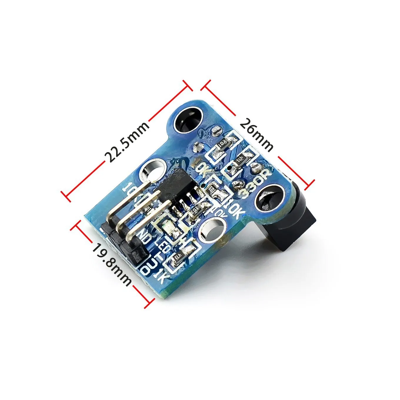 HC-020K Doppelgeschwindigkeitsmesssensormodul mit fotoelektrischen – Bild 3
