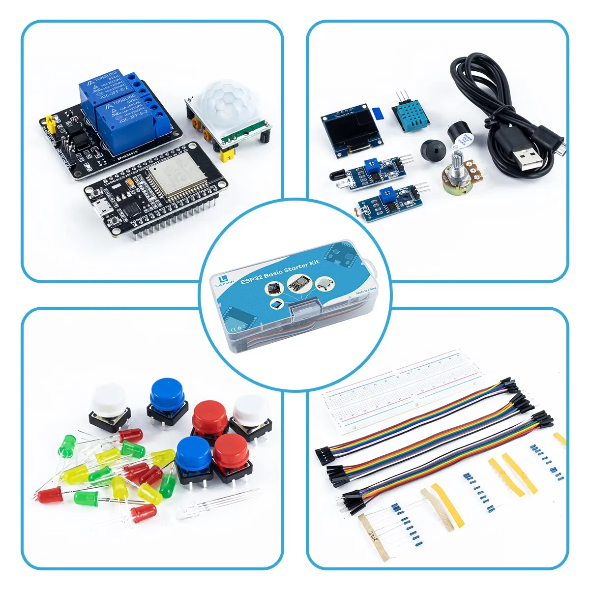 Basis-Starter-Kit für ESP32 ESP-32S WIFI-Entwicklungsboard – Bild 2