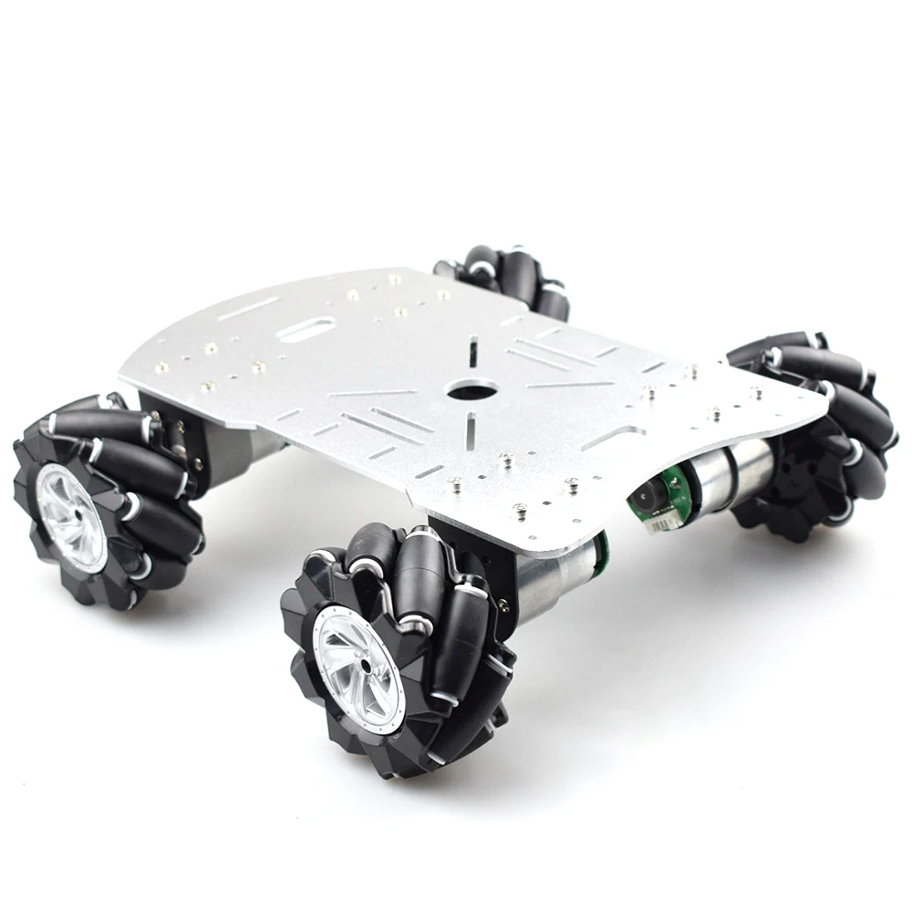 15kg Nutzlast 4WD 80mm Mecanum Rad Roboter Auto Chassis Kit mit DC 12V – Bild 4