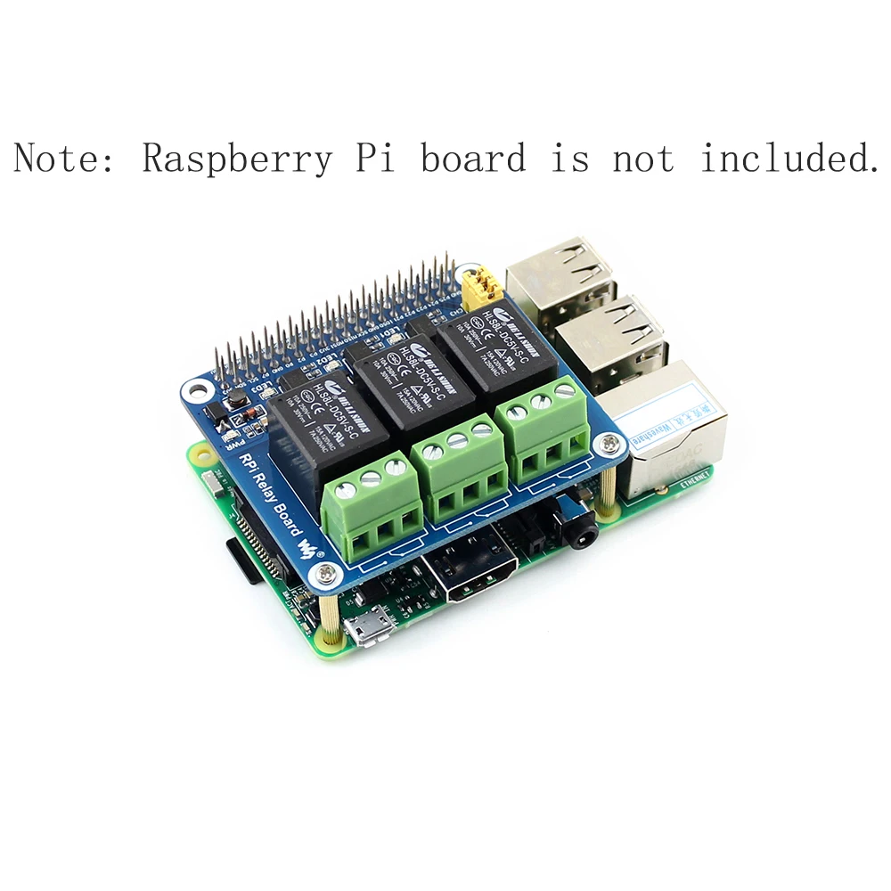5 V 3-Kanal-Relais-HATs-Erweiterungskarte für RasPi RPI Raspberry Pi 0 Zero 2 W 3 Modell B 4 5 Projekte GPIO